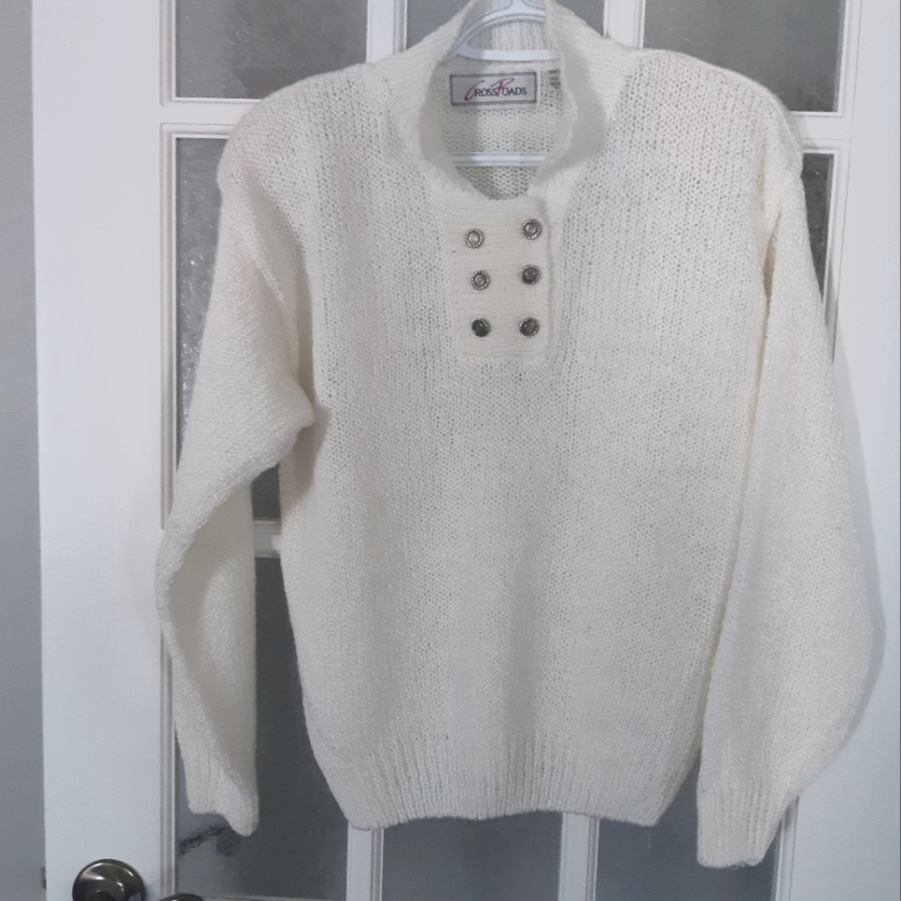 Vintage off white knit sweater